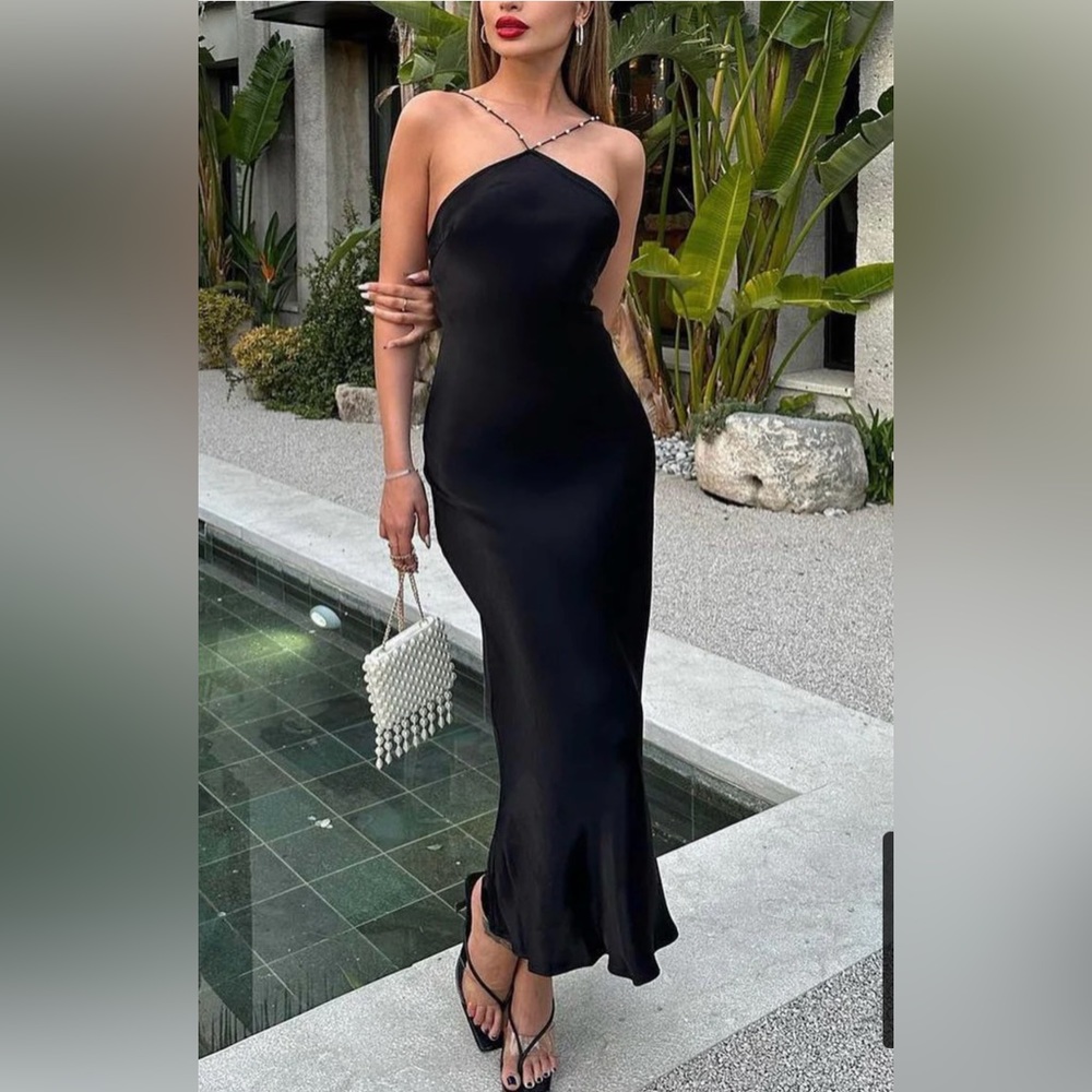 Commense Black Dress XS NWT